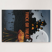 Trick ors treat kasteel legpuzzel (Horizontaal)