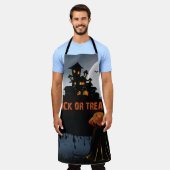 Trick ors treat kasteel schort (Gedragen)