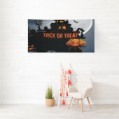 Trick ors treat kasteel spandoek (Insitu)