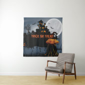 Trick ors treat kasteel wandkleed (In situ)