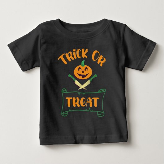 Trick ors treat kruising Halloween pomkin (Voorkant)