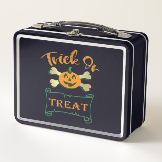 Trick ors treat kruising Halloween pomkin (Voorkant)