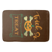 Trick ors treat kruising Halloween pomkin Badmat (Voorkant)