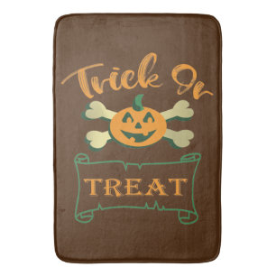 Trick ors treat kruising Halloween pomkin Badmat