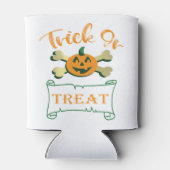 Trick ors treat kruising Halloween pomkin Blikjeskoeler (Achterkant)