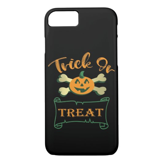 Trick ors treat kruising Halloween pomkin Case-Mate iPhone Case (Achterkant)