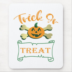 Trick ors treat kruising Halloween pomkin Muismat
