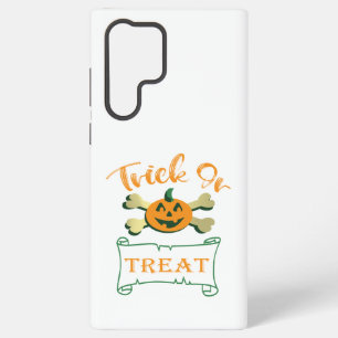Trick ors treat kruising Halloween pomkin Samsung Galaxy Hoesje