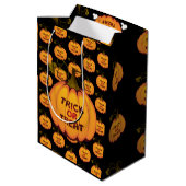 Trick ors treat medium cadeauzakje (Achterkant Gekanteld)