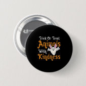 Trick ors treat ronde button 5,7 cm (Voorkant /achterkant)