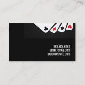 Trick Poker Chip Entertainment met een Magische Ma Visitekaartje (Achterkant)