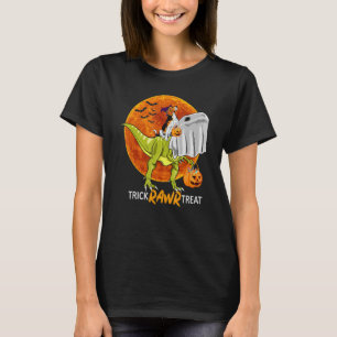 Trick Rawr Treat Beagle Ride Dinosaurus Halloween T-shirt