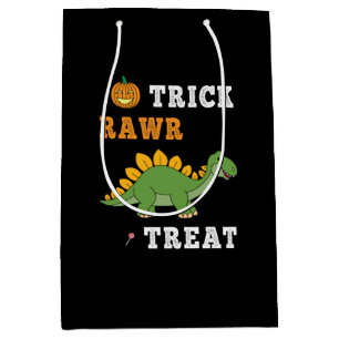 Trick Rawr Treat Cute Halloween Stegosaurus Dino Medium Cadeauzakje