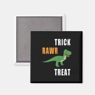 Trick Rawr Treat Cute Halloween Tyrannosaurus Rex Magneet