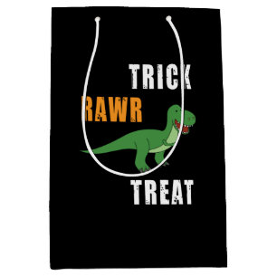 Trick Rawr Treat Cute Halloween Tyrannosaurus Rex Medium Cadeauzakje
