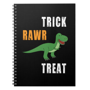 Trick Rawr Treat Cute Halloween Tyrannosaurus Rex Notitieboek