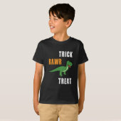 Trick Rawr Treat Cute Halloween Tyrannosaurus Rex T-shirt (Voorkant volledig)