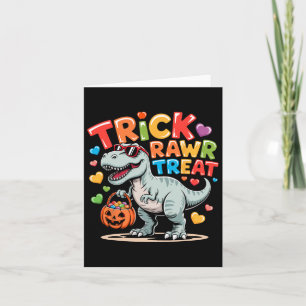 Trick Rawr Treat Dinosaur Trex Peuter Jongens Hall Kaart