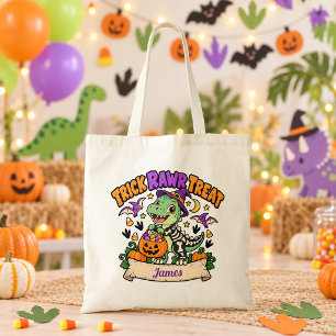 Trick Rawr Treat Dinosaurus Halloween Zak Tote Bag