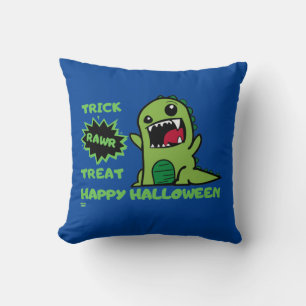 "TRICK RAWR TREAT" grappige halloween dinosaurus Kussen