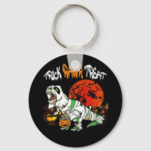 Trick Rawr Treat Halloween Dinosaur T Rex Pumpkin Sleutelhanger