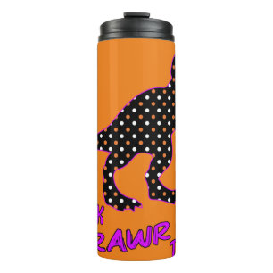 Trick RAWR Treat! - Halloween Tyrannosaurus Rex Thermosbeker