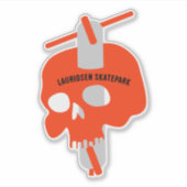 Trick Scooter Freestyle Skatepark Sticker (Voorkant)