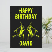 Trick Scooter Rider Verjaardag Kaart (Staand voorkant)