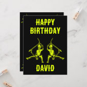 Trick Scooter Rider Verjaardag Kaart (Voorkant / Achterkant in situ)