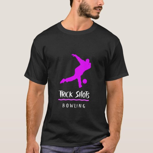 Trick shots bowlen t-shirt (Voorkant)