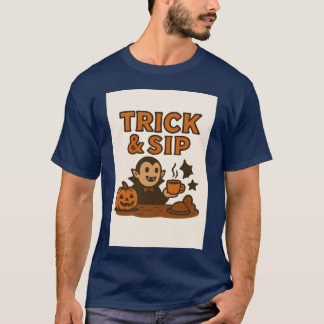 Trick Sip Halloween Cozy vrienden T-shirt