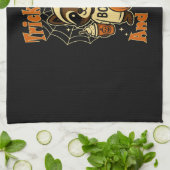 Trick Treat and Feral Cute Halloween Theedoek (Gevouwen)