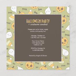 Trick Treat Boo. | Uitnodigingen van de Halloween-