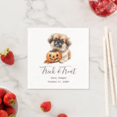 Trick & Treat Custom Pet Cocktail Bruiloften Serve Servet (Insitu)