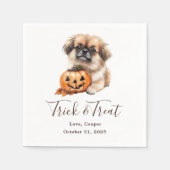 Trick & Treat Custom Pet Cocktail Bruiloften Serve Servet (Voorkant)