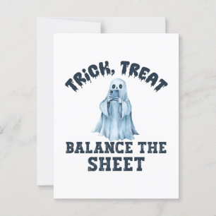 Trick, Treat en Balance de Bladen Briefkaart