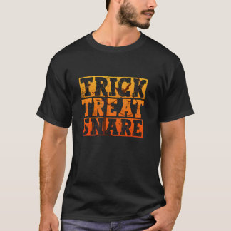 Trick Treat Snare Wire Snare Halloween Lange Mouw T-shirt