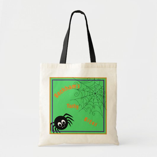 Trick Treat Spider Halloween Budget Canvas tas (Voorkant)