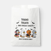 Trick Treat Spooky Schattigee Halloween Bedankzakje (Voorkant)