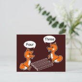 Trick voor optische illusie briefkaart (Staand voorkant)