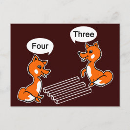 Trick voor optische illusie briefkaart