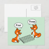 Trick voor optische illusie briefkaart (Voorkant / Achterkant)