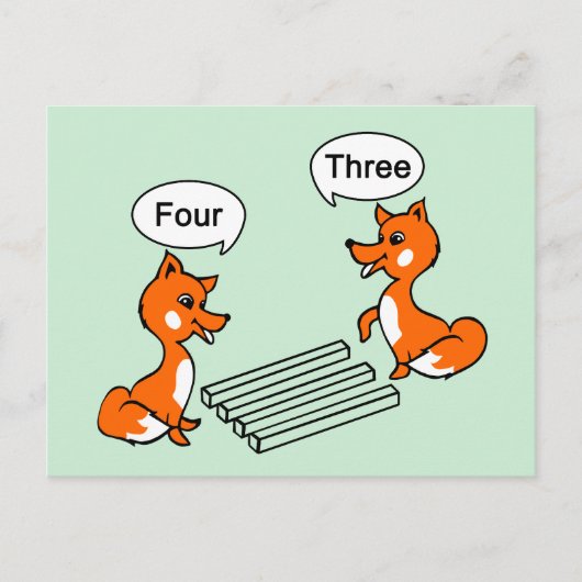 Trick voor optische illusie briefkaart (Voorkant)