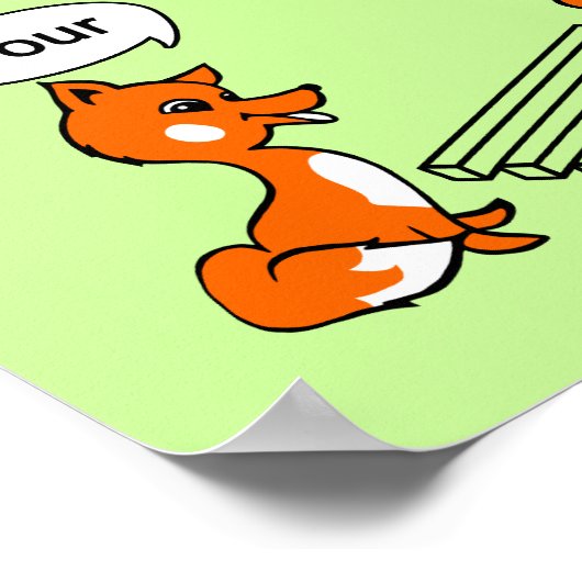 Trick voor optische illusie poster (Hoek)