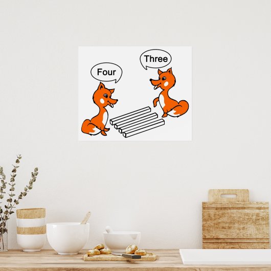 Trick voor optische illusie poster (Keuken)