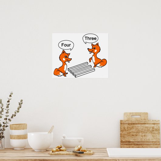 Trick voor optische illusie poster (Keuken)