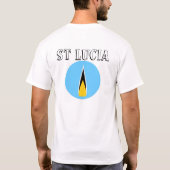 Tricket shirt voor de serie St. Lucia-vlaggen (Achterkant)