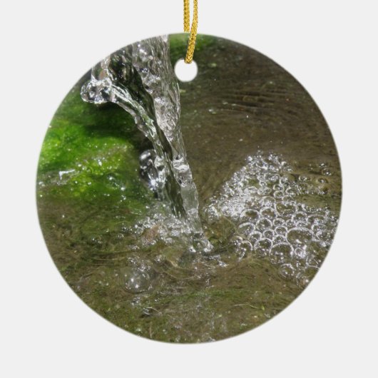 Tricking Waterfall Bubbling Water Keramisch Ornament (Voorkant)