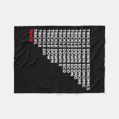 Trickle Down Economics Fleece Deken (Voorkant (Horizontaal))
