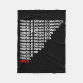 Trickle Down Economics  Fleece Deken (Voorkant)